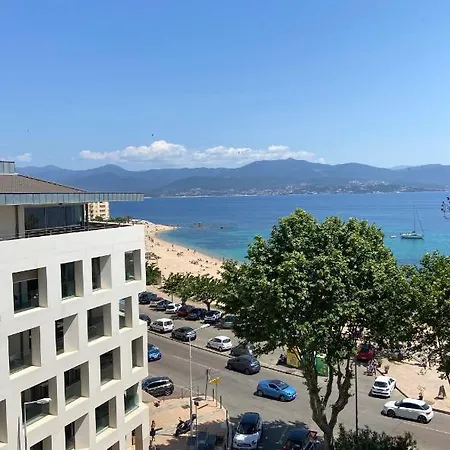 Ajaccio Sea View: Beachfront T2 With Balcony And Parking Ajaccio (Corsica)