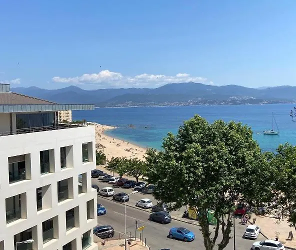 Sea View: Beachfront T2 With Balcony And Parking Ajaccio (Corsica)